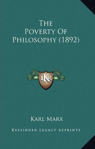 The Poverty of Philosophy (1892)