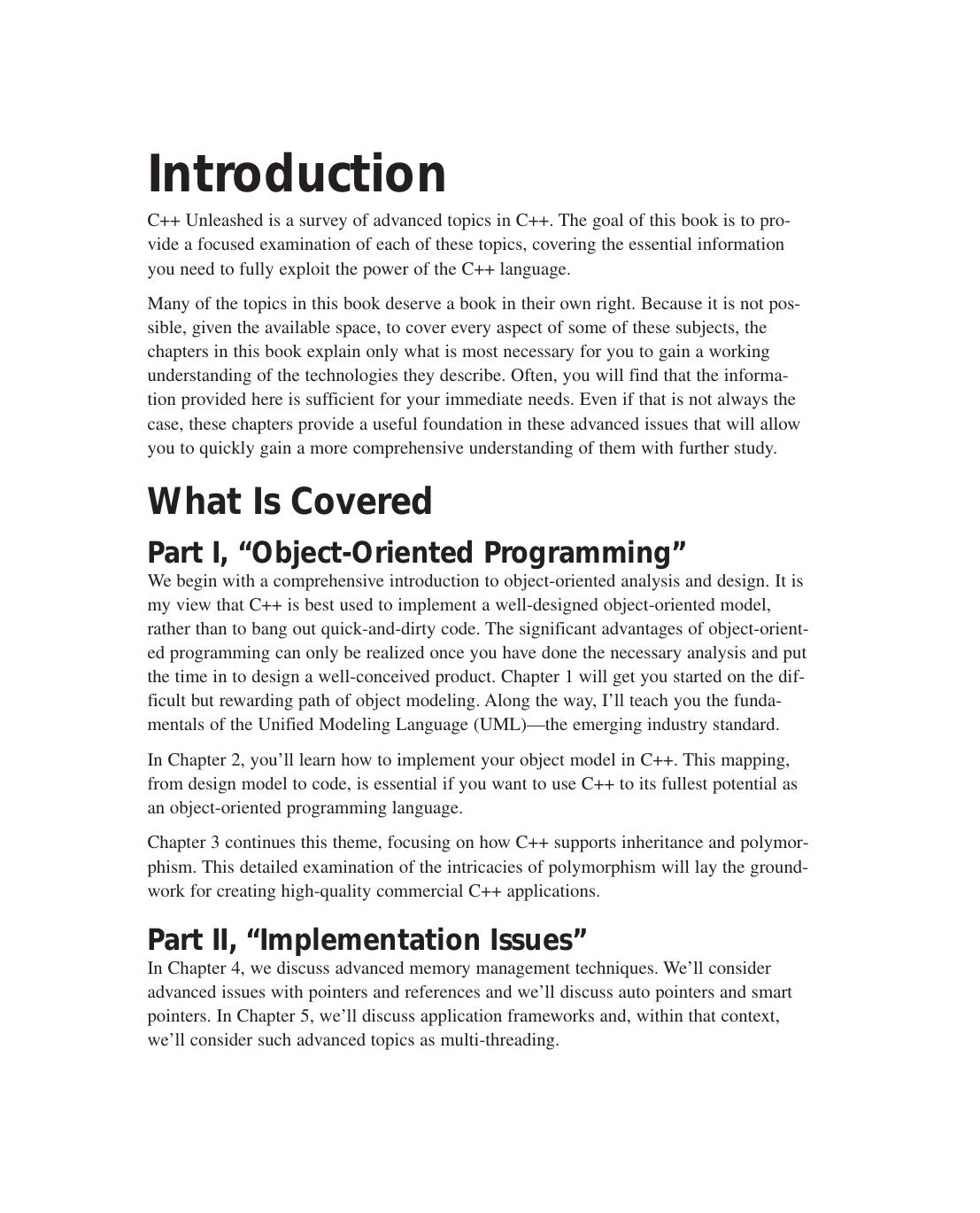 C++ Unleashed