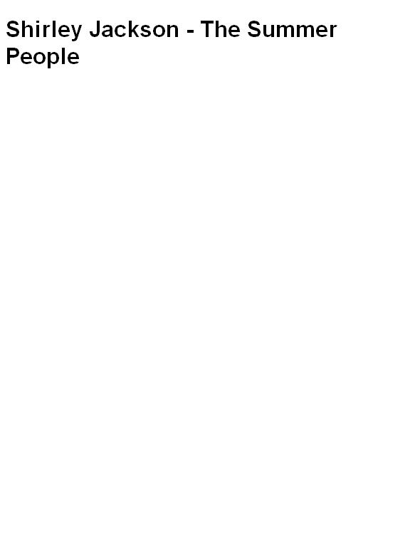 The Summer People