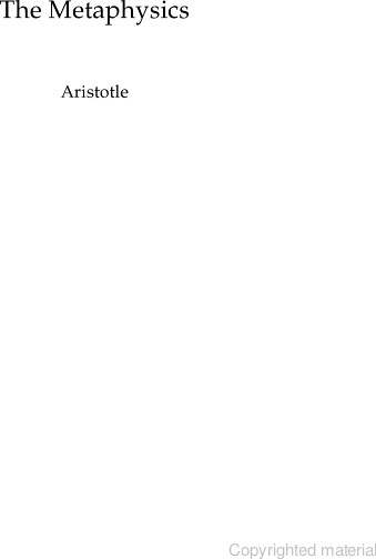 The Metaphysics