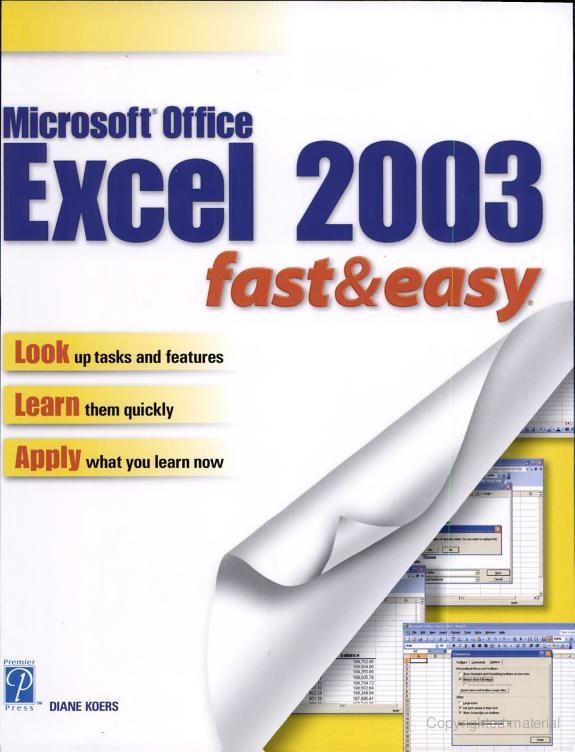 Microsoft Excel 2003 Fast & Easy
