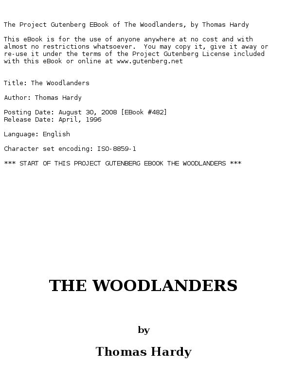 The Woodlanders