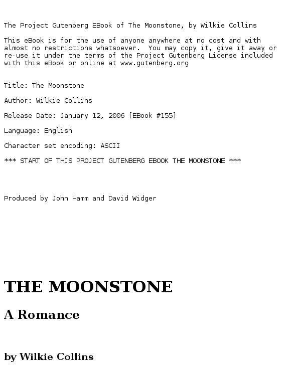 The Moonstone