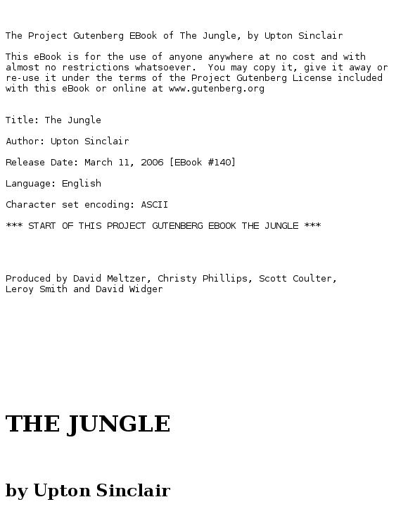 The Jungle