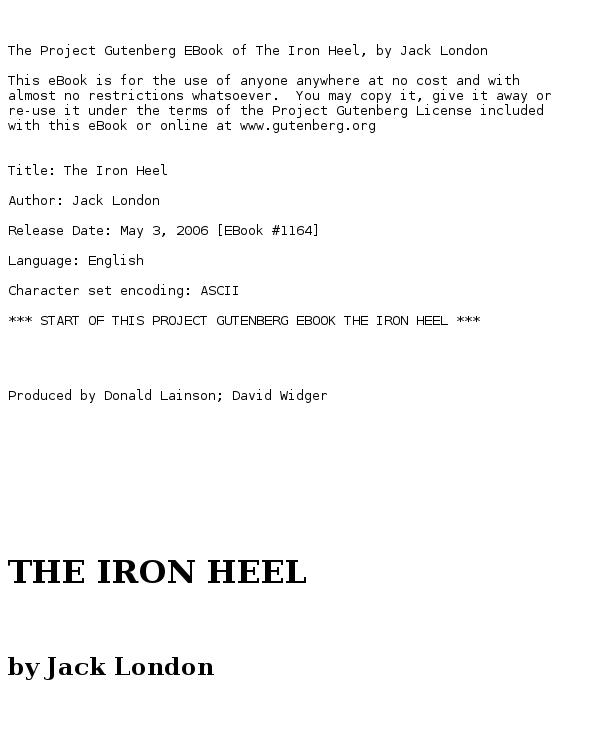 The Iron Heel