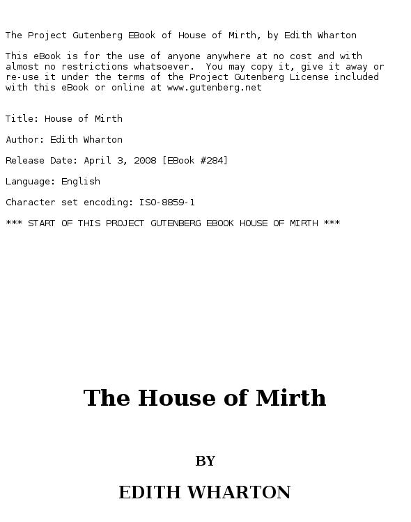 The house of mirth: with a new introduction