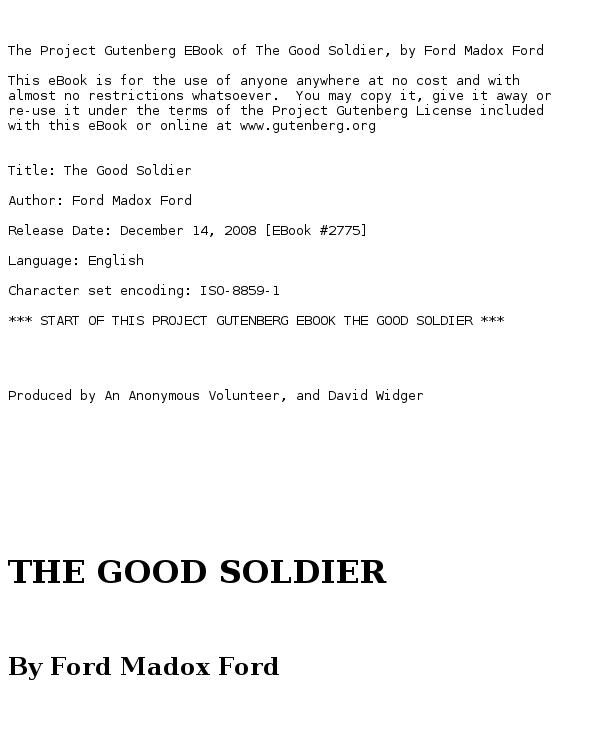 The Good Soldier