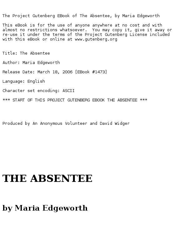 The Absentee