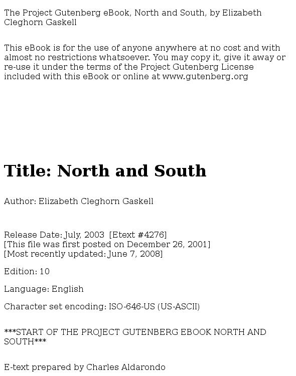 North and South