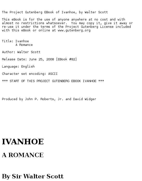 Ivanhoe
