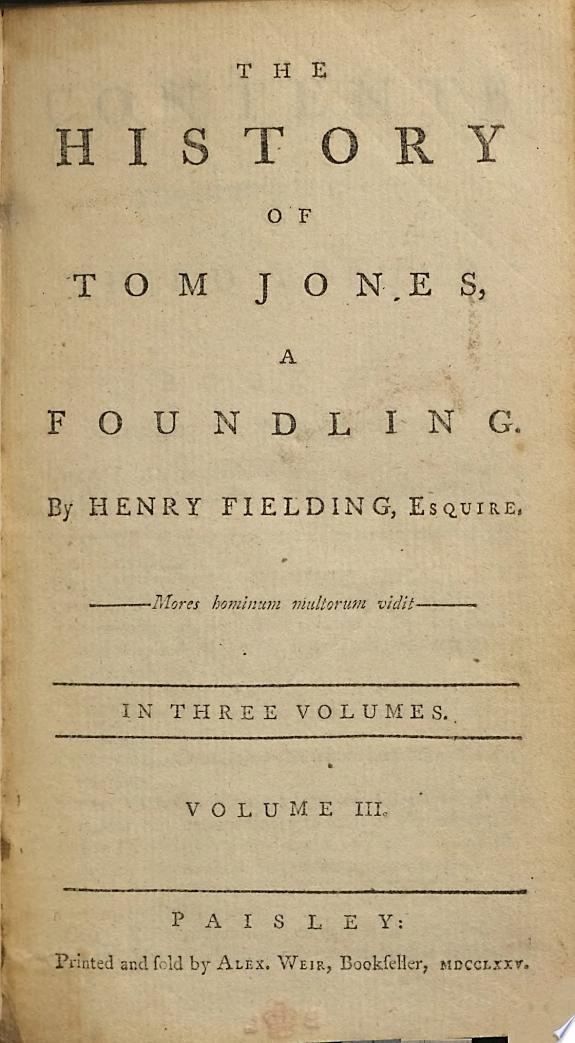 History of Tom Jones, a Foundling
