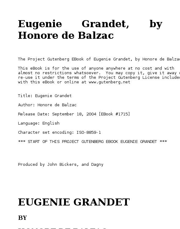 Eugenie Grandet