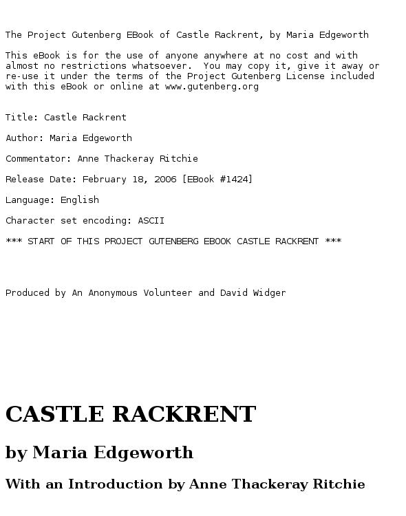 Castle Rackrent
