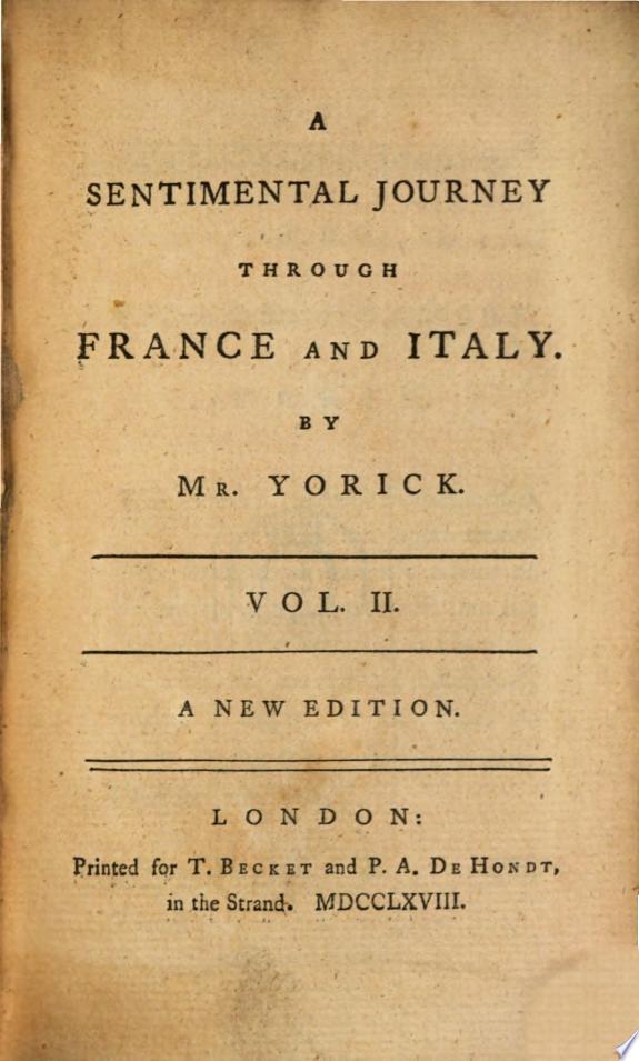 A Sentimental Journey Through France and Italy