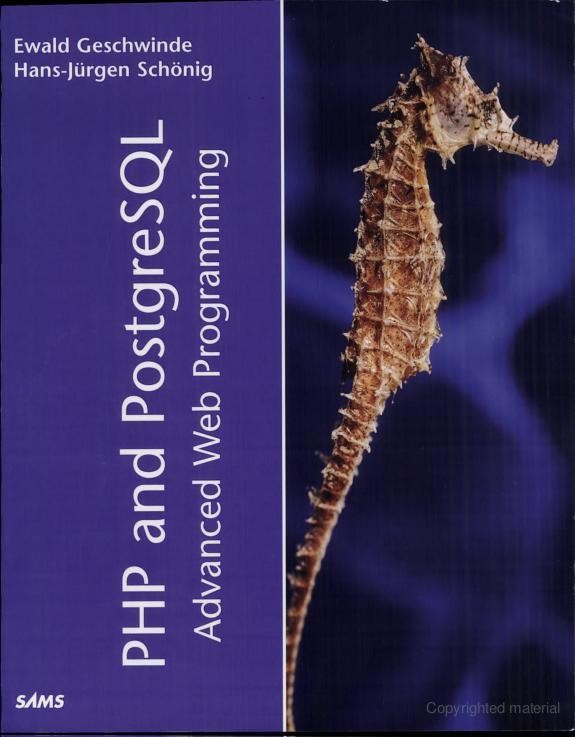 PHP and PostgreSQL Advanced Web Programming