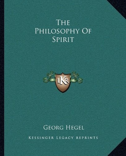 The Philosophy of Spirit