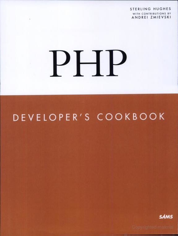 PHP Developer's Cookbook